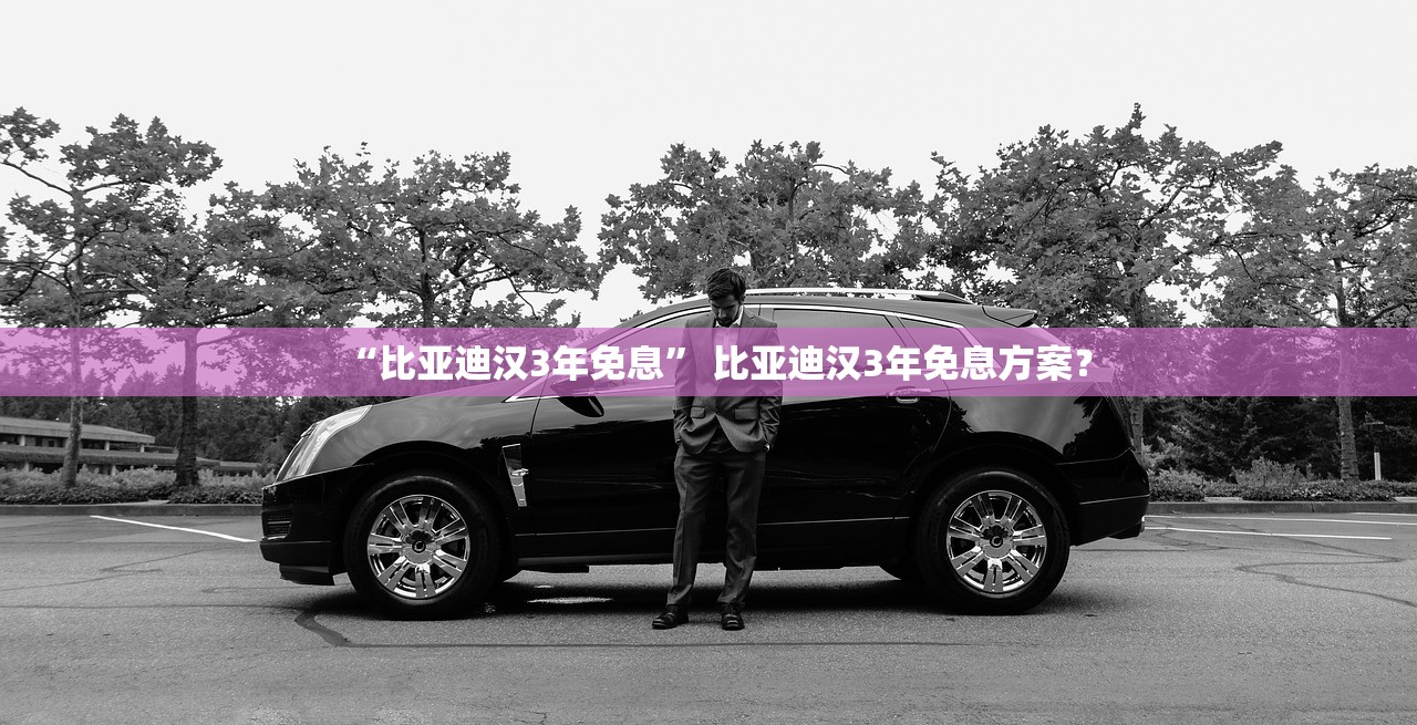 “比亚迪汉3年免息” 比亚迪汉3年免息方案？