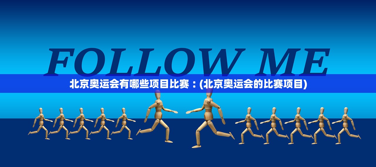北京奥运会有哪些项目比赛︰(北京奥运会的比赛项目)