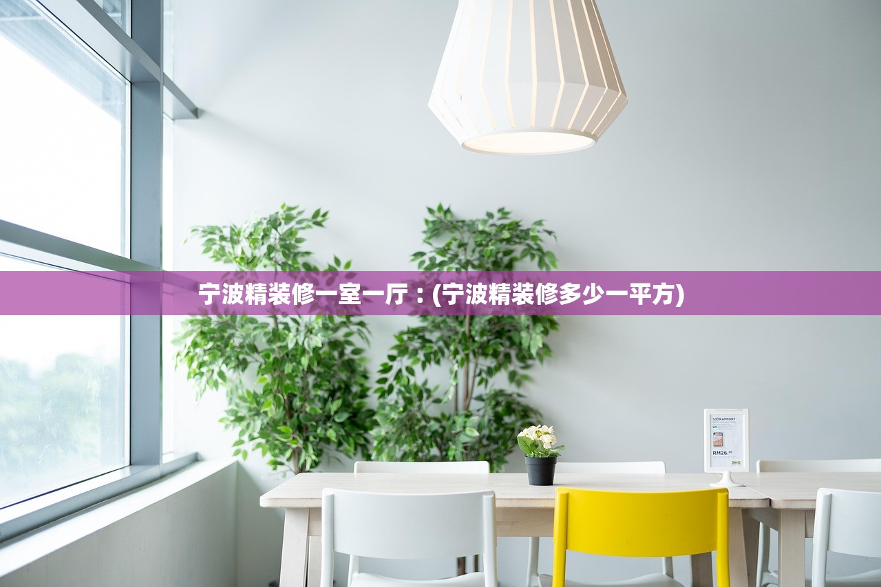 宁波精装修一室一厅︰(宁波精装修多少一平方)