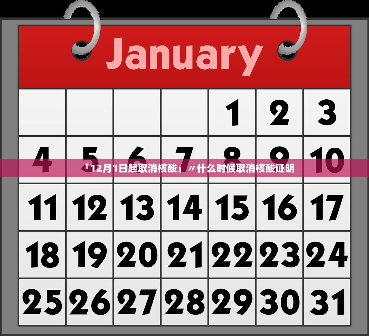 「12月1日起取消核酸」〃什么时候取消核酸证明 「12月1日起取消核酸」〃什么时候取消核酸证明