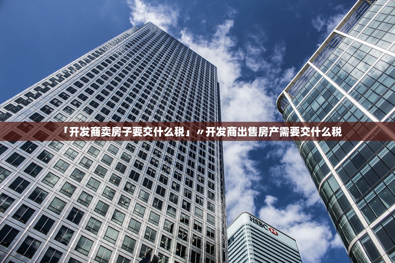 「开发商卖房子要交什么税」〃开发商出售房产需要交什么税 「开发商卖房子要交什么税」〃开发商出售房产需要交什么税
